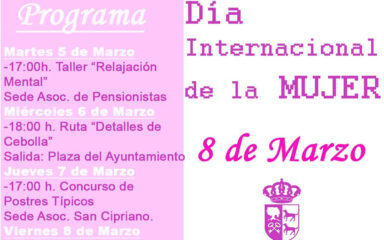dia internacional de la mujer ayuntamiento cebolla