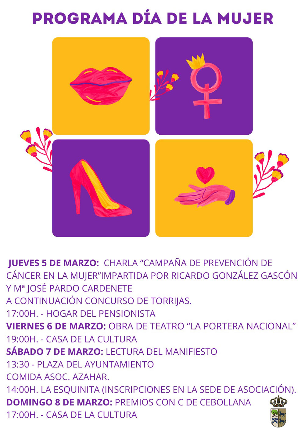 programa dia de la mujer en cebolla