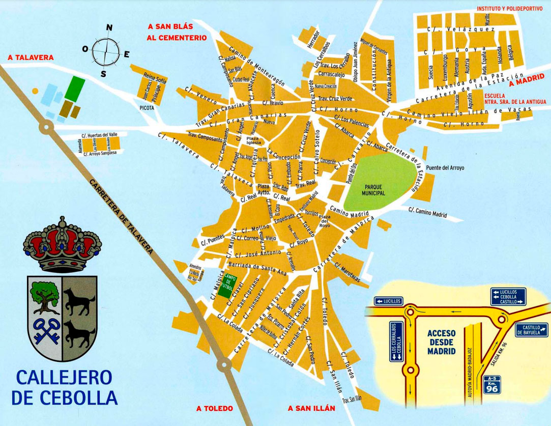 callejero de cebolla urbanismo