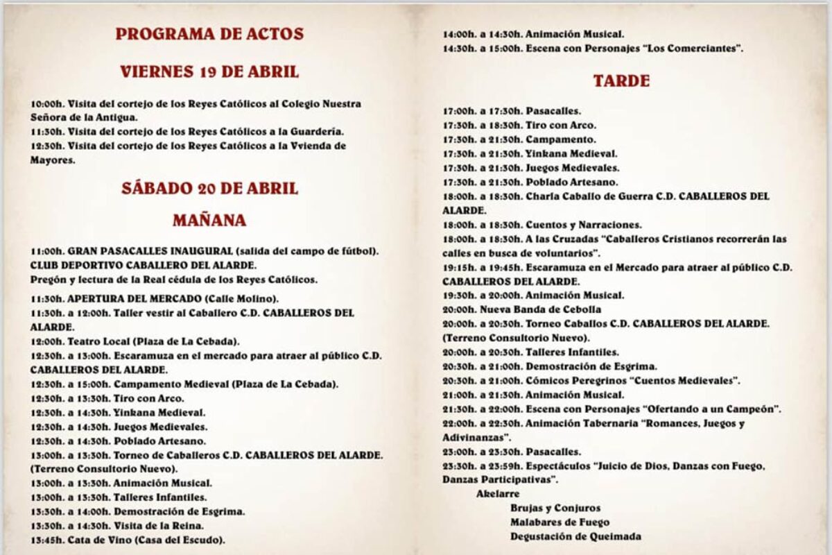 jornadas renacentistas de cebolla