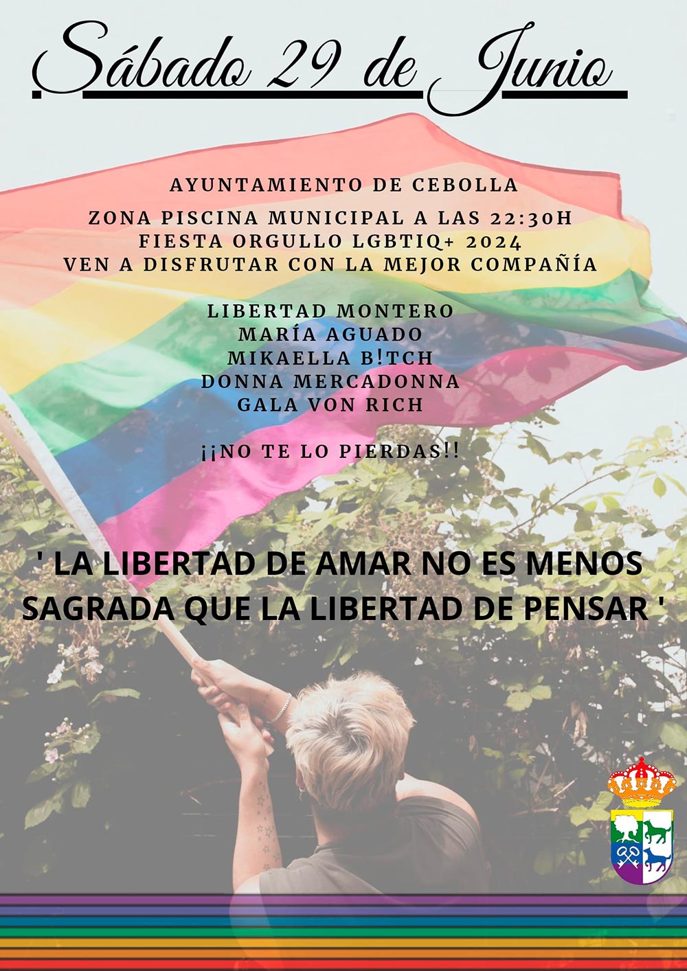 cartel fiesta orgullo cebolla