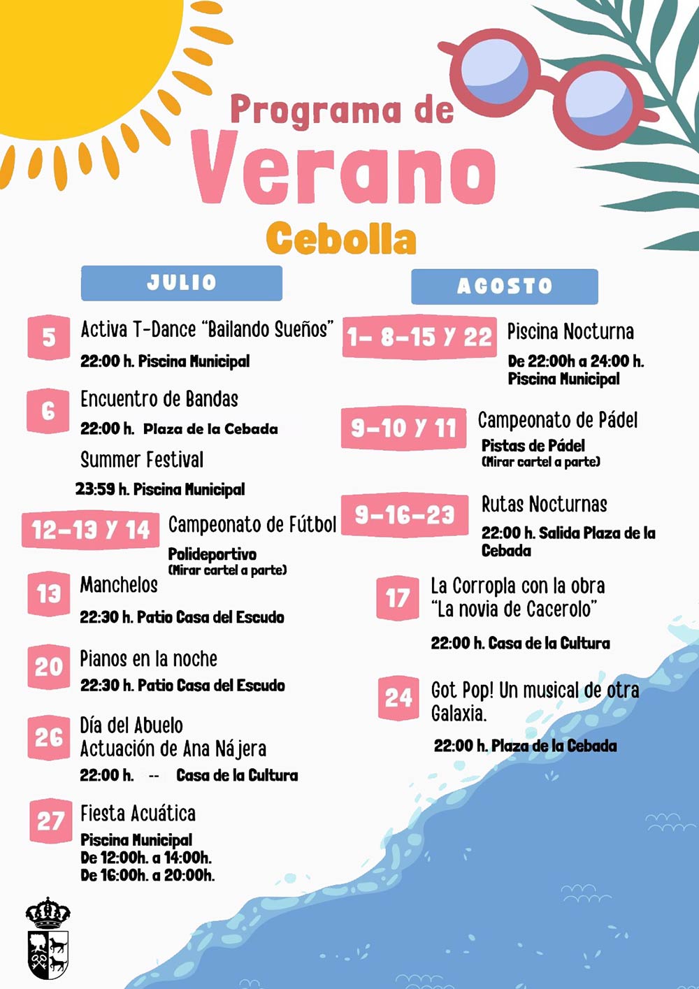 actividades programa de verano cebolla