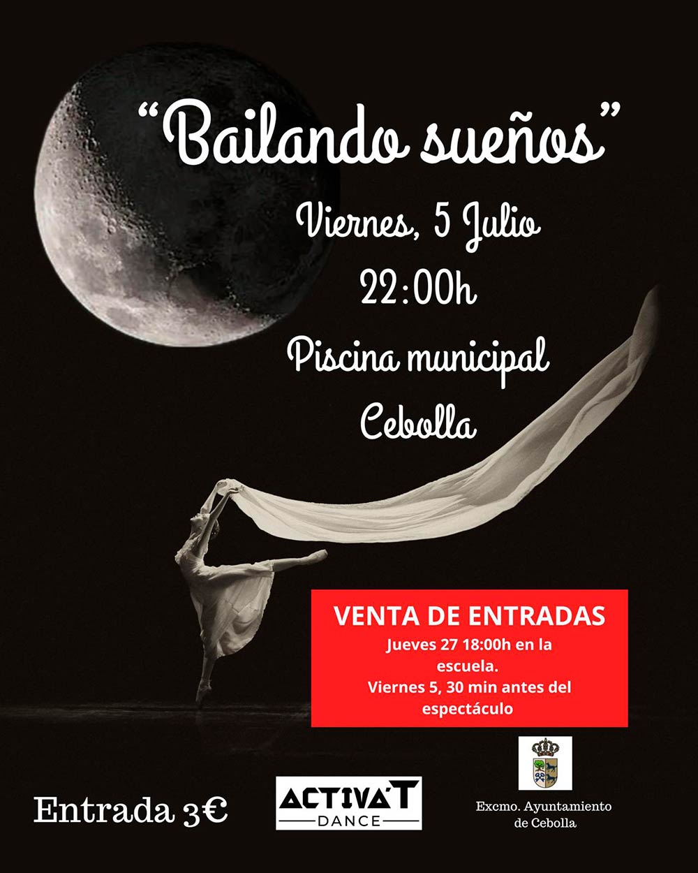 bailando suenos en piscina municipal de cebolla