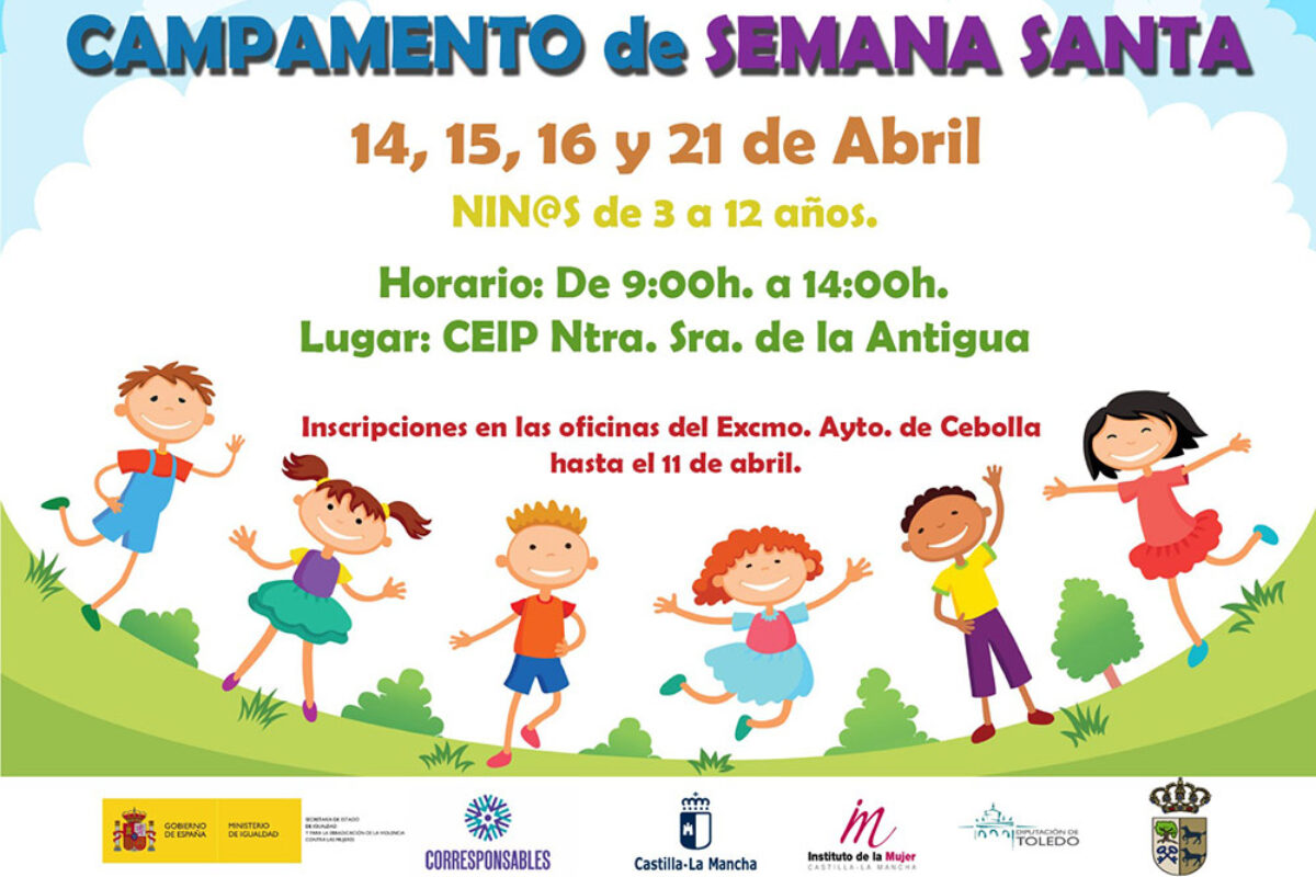 campamento de semana santa en cebolla ayuntamiento