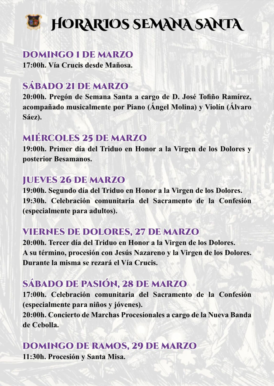 semana santa cebolla