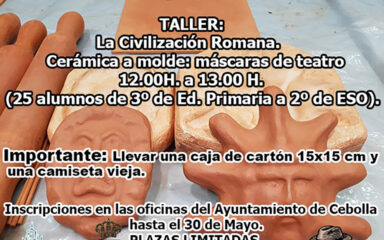 taller ceramica en cebola prehistorica y civilizacion romana