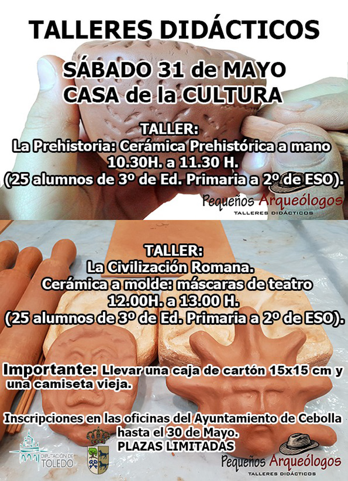 taller ceramica en cebola prehistorica y civilizacion romana