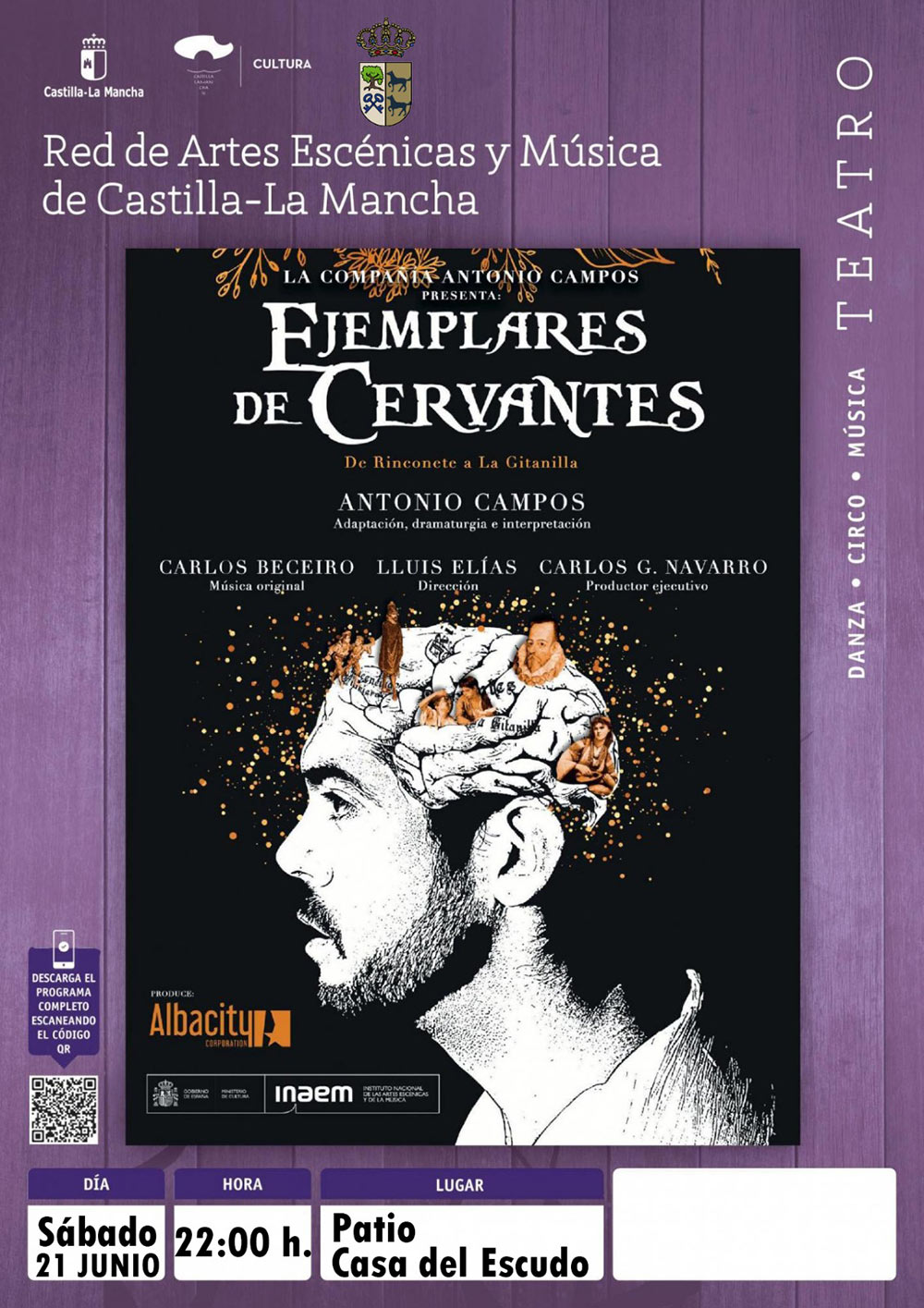 teatro de verano en cebolla ejemplares de cervantes