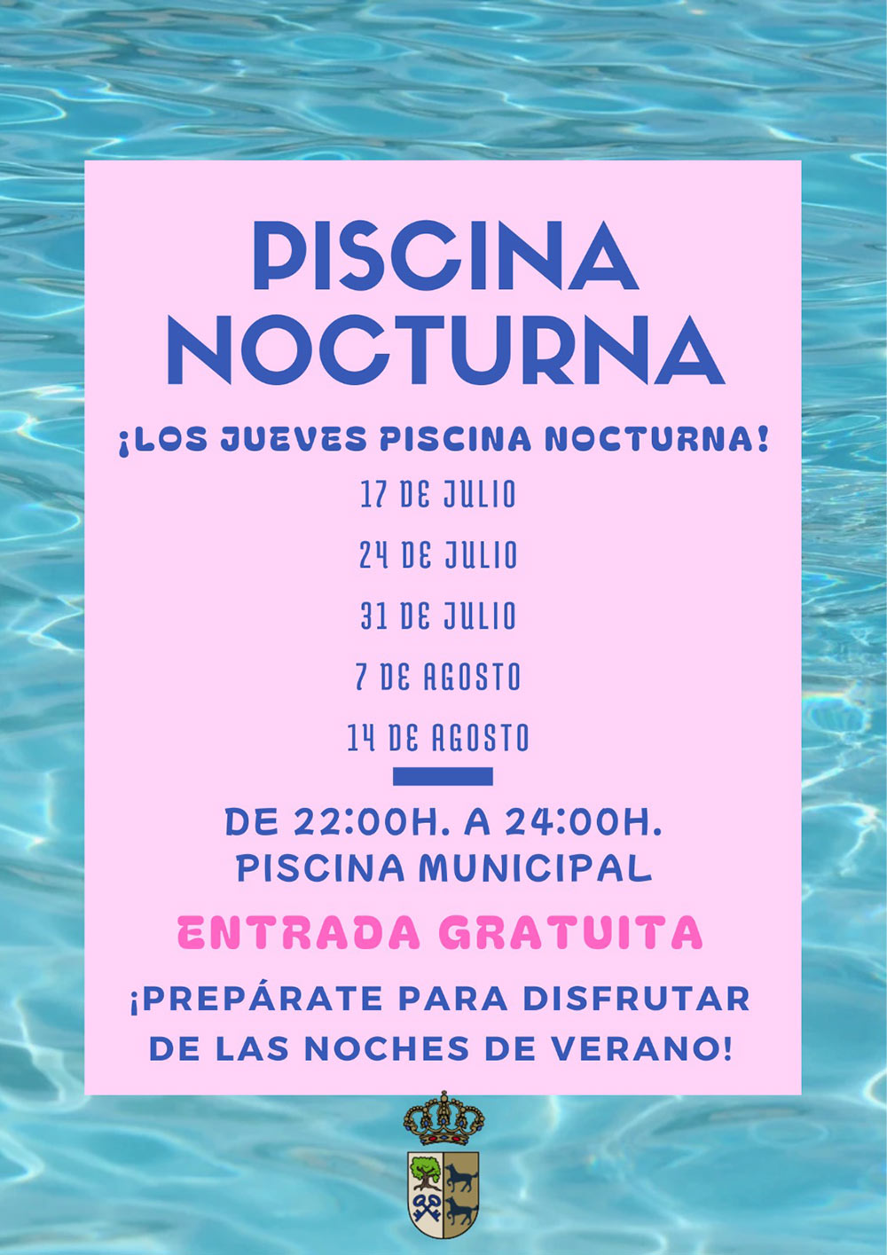 piscina nocturna cebolla julio agosto verano