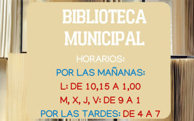 horario otono invierno biblioteca municipal cebolla
