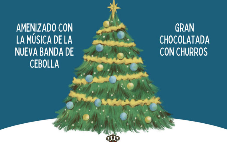 encendido de luces de navidad en cebolla d