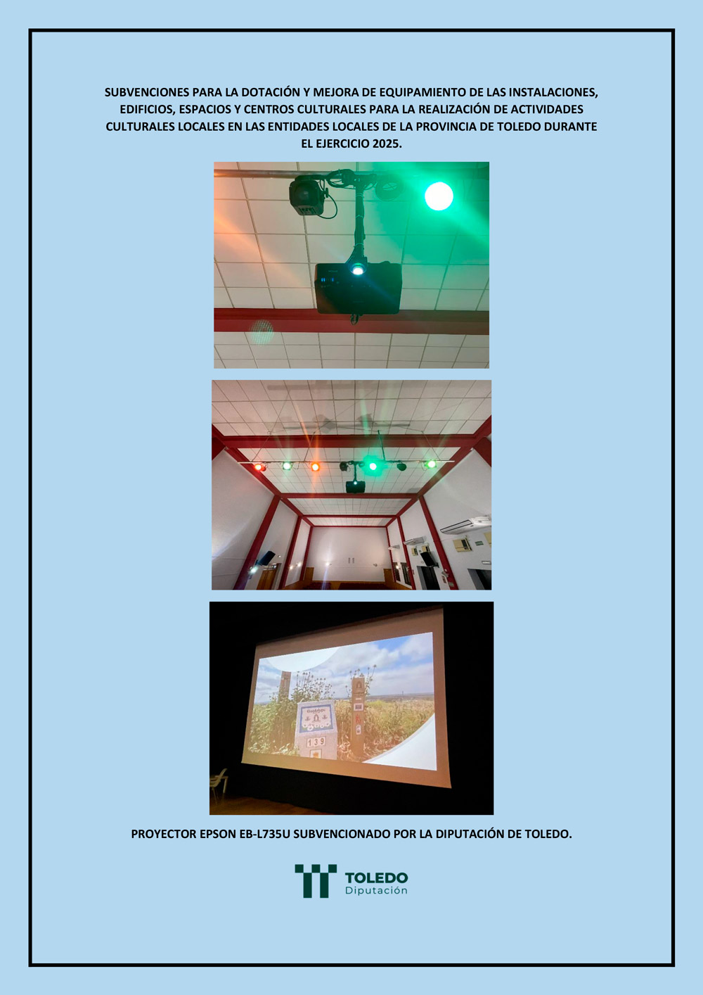 proyector subvenciones equipamiento cultural en cebolla