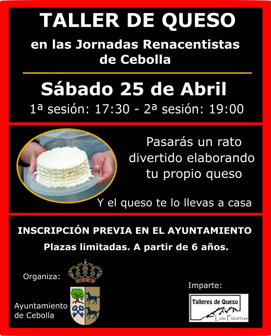 taller de quesos en cebolla