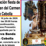 Jueves 16 de julio. Fiesta Virgen del Carmen