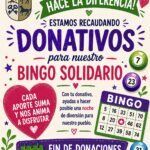Donativos para nuestro Bingo Solidario
