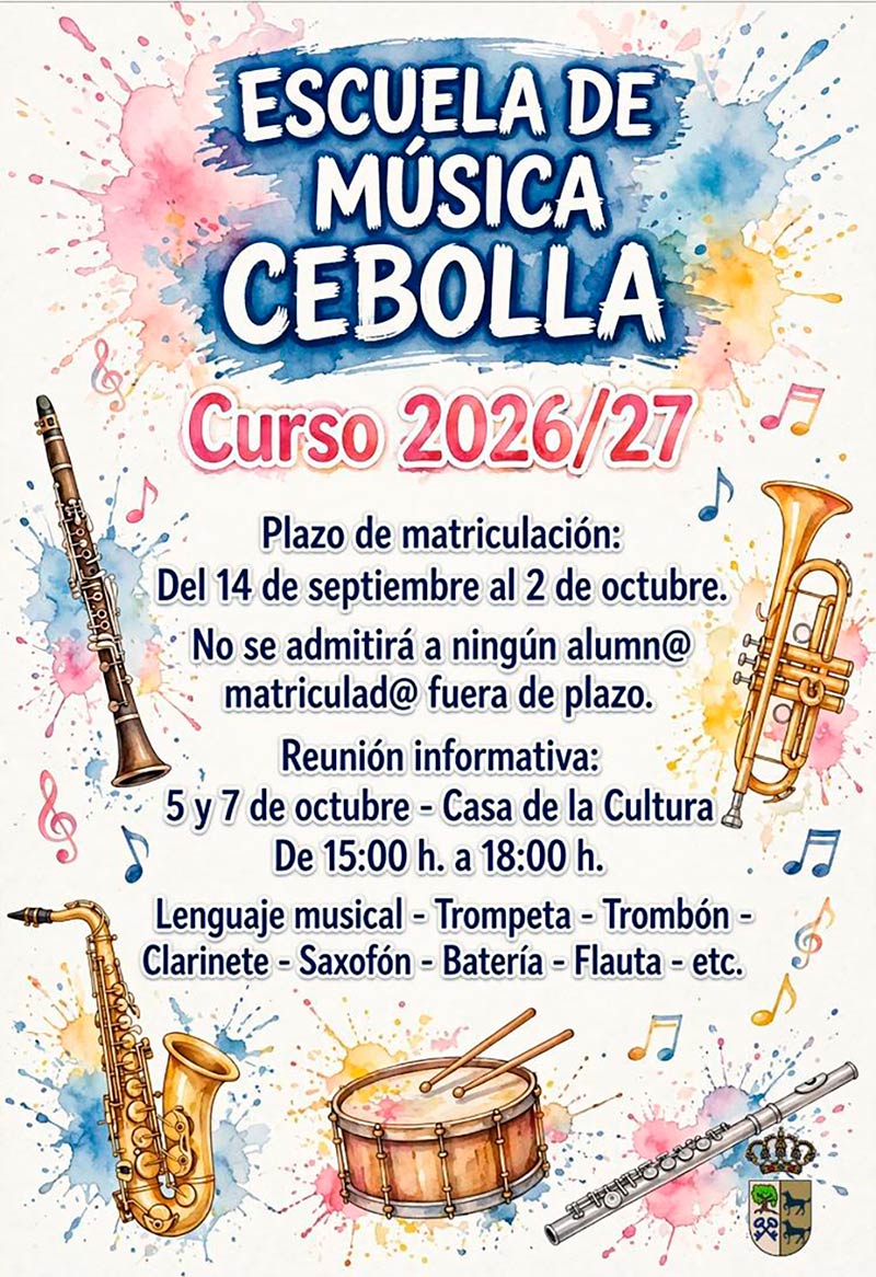 escuela de musica en cebolla