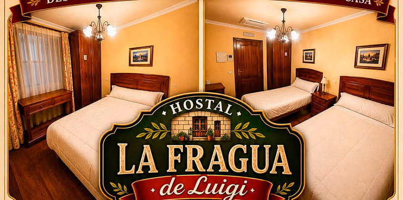 hostal la fragua alojamiento dormir en cebolla